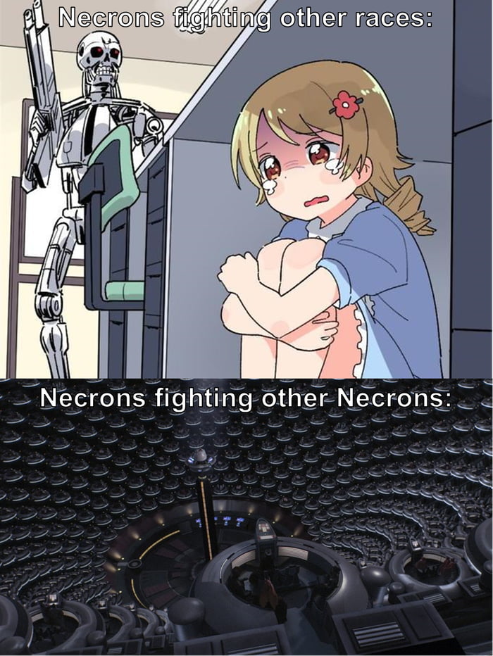 Necron conflict in a nutshell - 9GAG