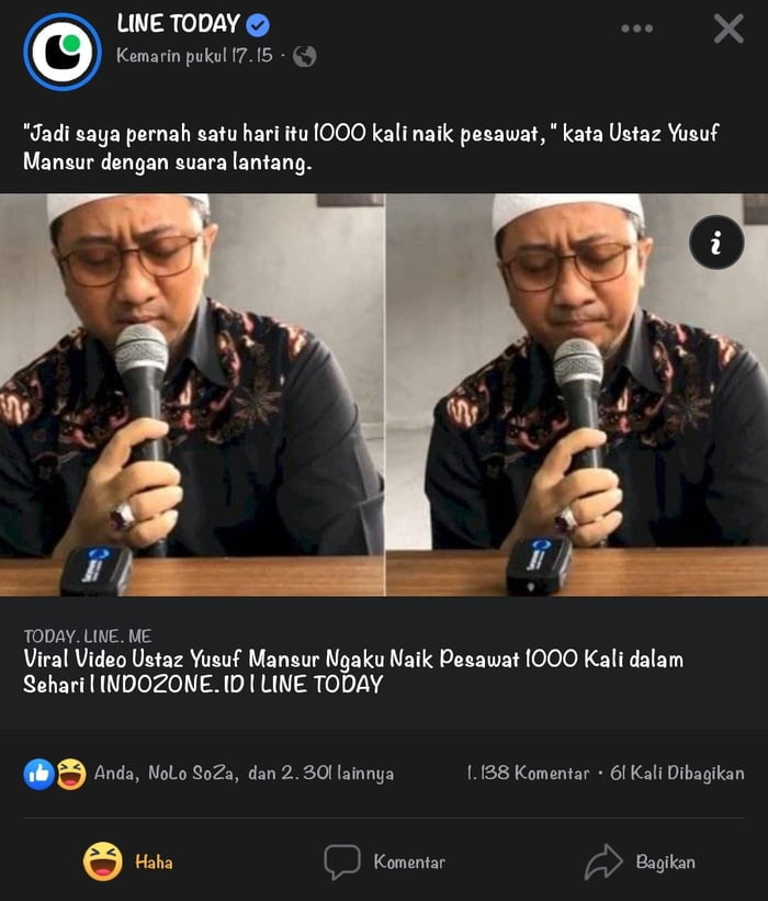 Apa Iya Orang Kaya Begini Masih Kalian Panggil Ustad Cap Gag