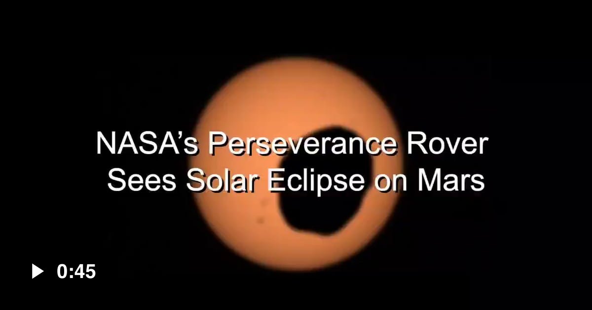 Nasas Perseverance Rover Sees Solar Eclipse On Mars 9gag