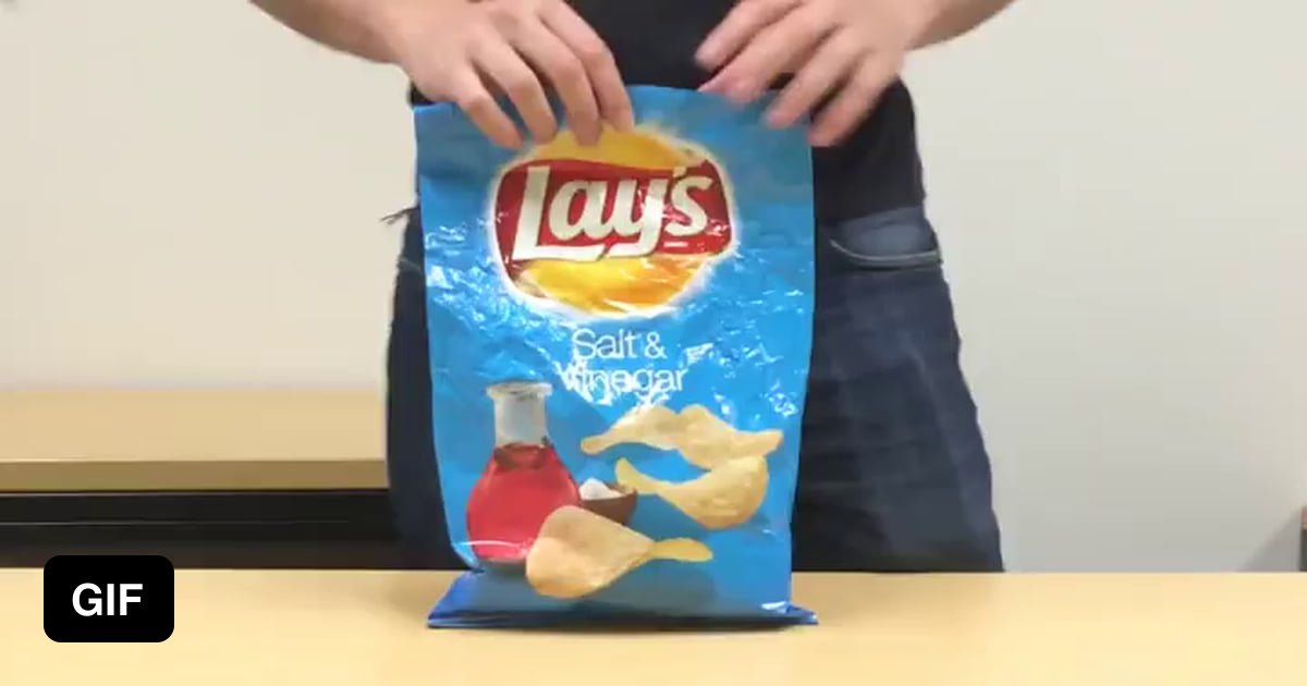 How to seal a bag of chips 9GAG