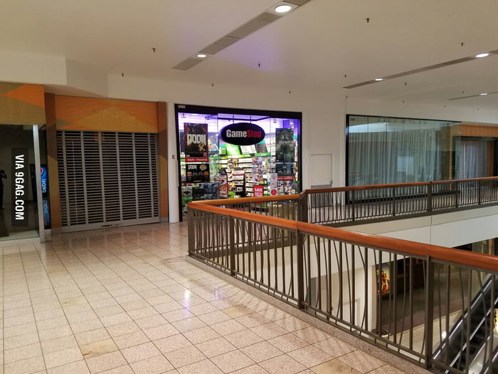 Almost the entire second floor of the mall is abandoned, but Gamestop ...