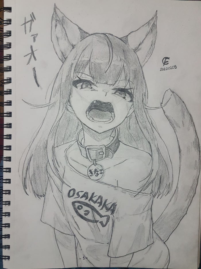 Drawing Anime School Girl With Pencil by DrawingTimeWithMe on DeviantArt