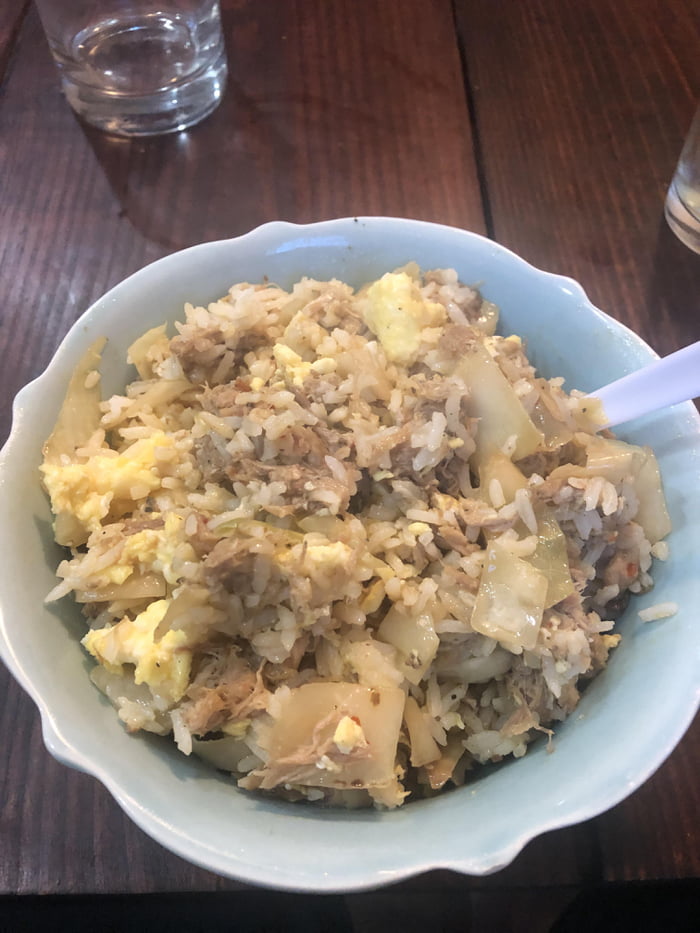 Kalua pork fried rice with egg and cabbage - 9GAG