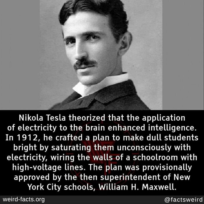 So tesla was trying to brainchip people in that era too.. - 9GAG