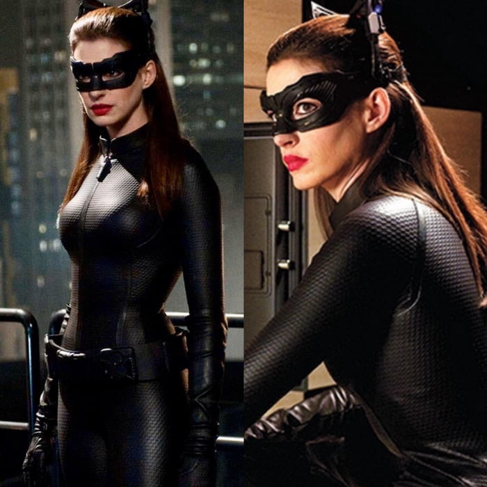 Anne Hathaway in Catwoman suit 9GAG