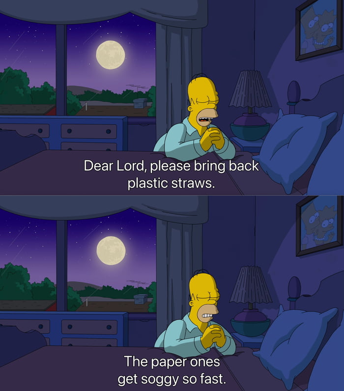 Soggy paper straws, in the name of environment.. 9GAG