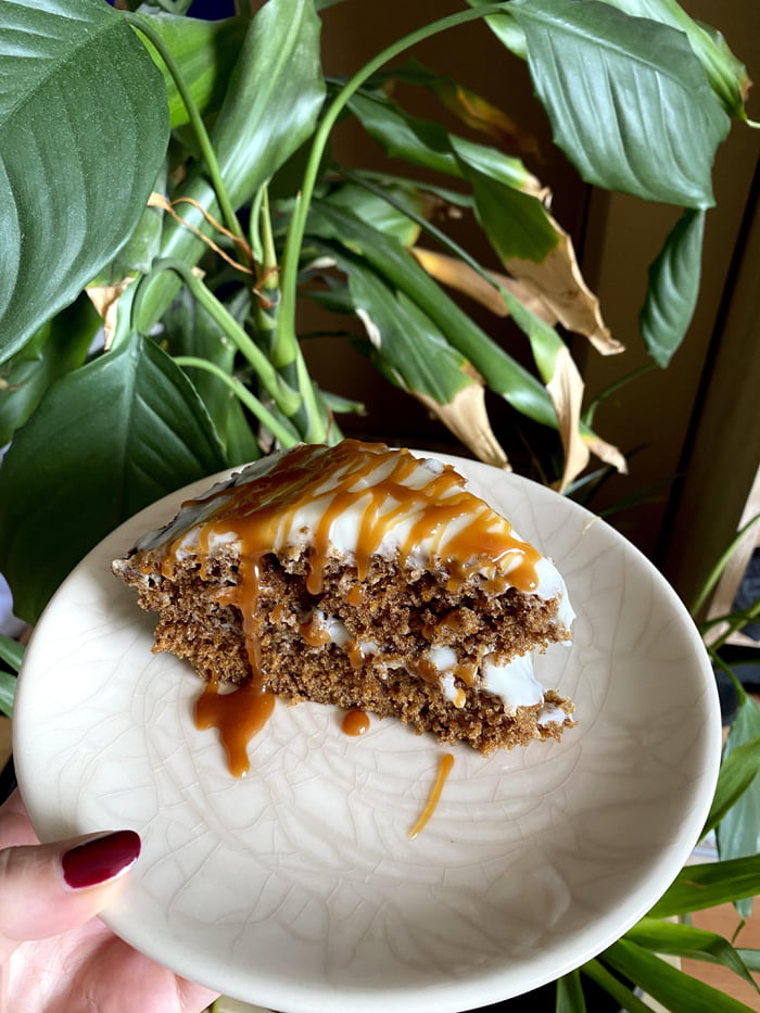 First homemade carrot cake (recipe by Joshua Weissman on youtube) 9GAG