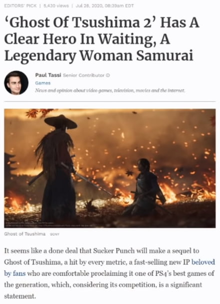 Ghost Of Tsushima 2' Has A Clear Hero In Waiting, A Legendary Woman Samurai