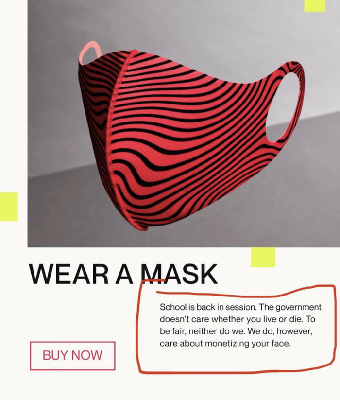 This company selling masks. 9GAG