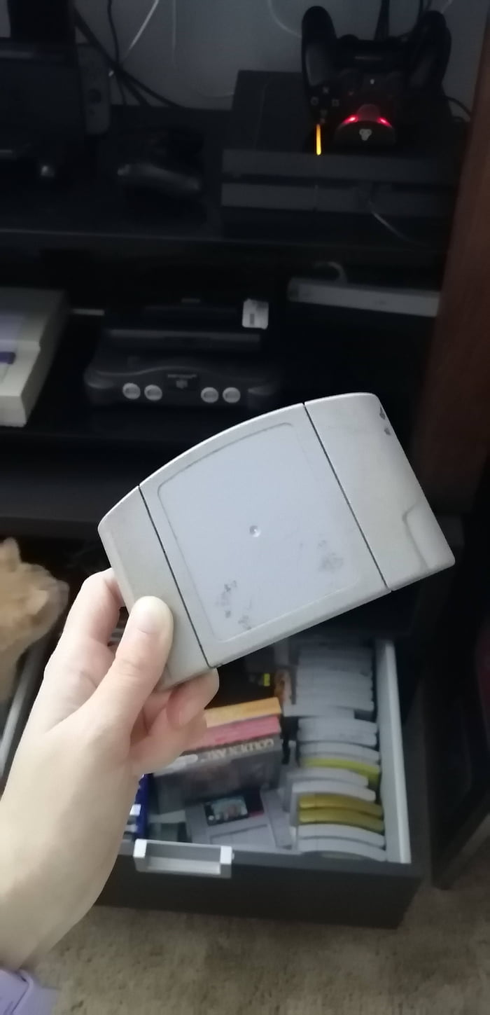 Found a cursed blank N64 cartridge - Guesses as to what's on it? It's ...