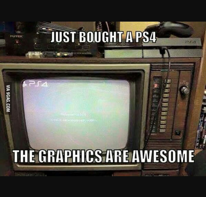 ps4 on crt tv
