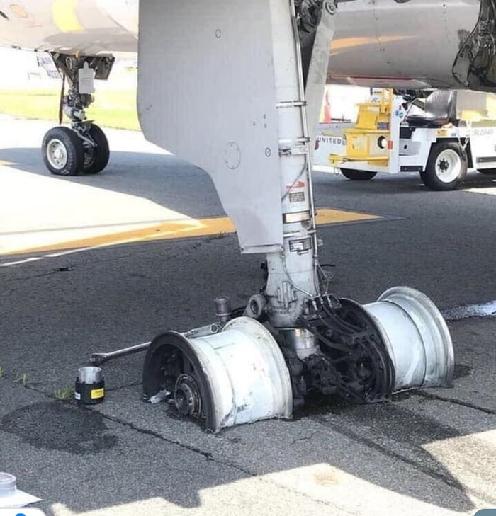 Landing gear after an emergency landing 9GAG