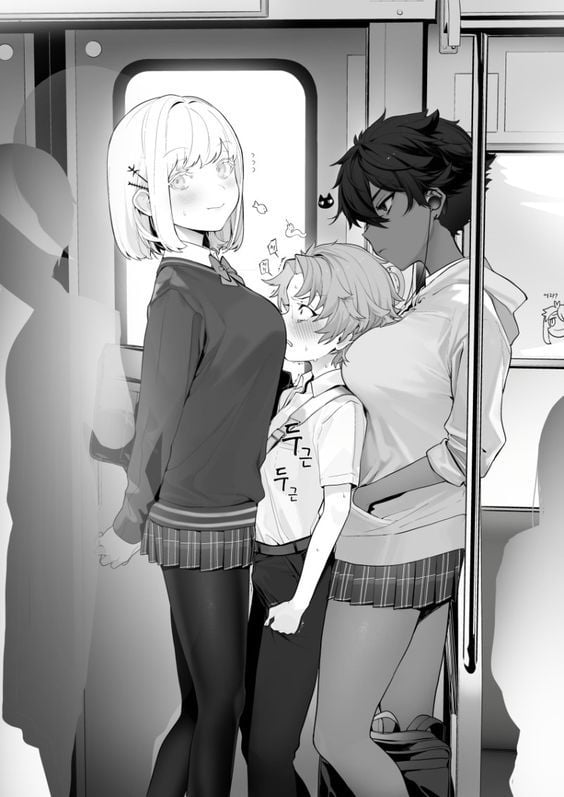 Outdoor cheating anime uniform