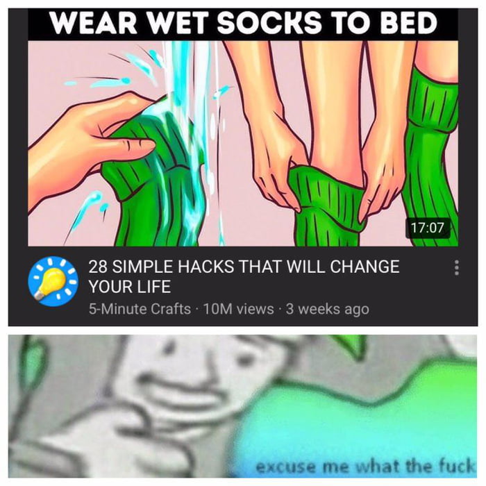 DON T Wear Wet Socks To Bed Please 9GAG