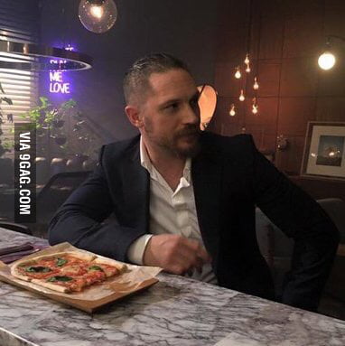 I googled two of my favorite things: Tom Hardy and Pizza. Was not ...