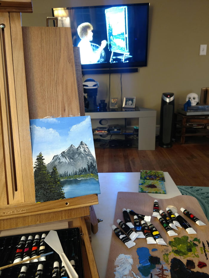 Literally my first time painting. I recommend everyone try this. - 9GAG