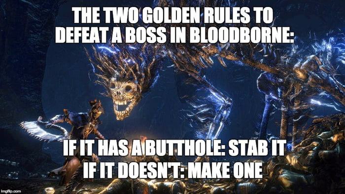 Well I'll have to git gud : r/bloodborne