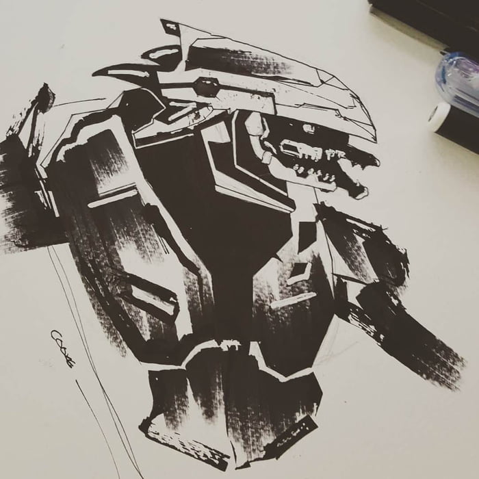 Halo Elite Drawing Ink Ink Wort 9gag