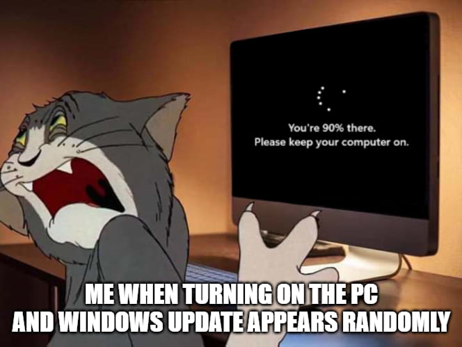 Windows Update moment be like: - 9GAG
