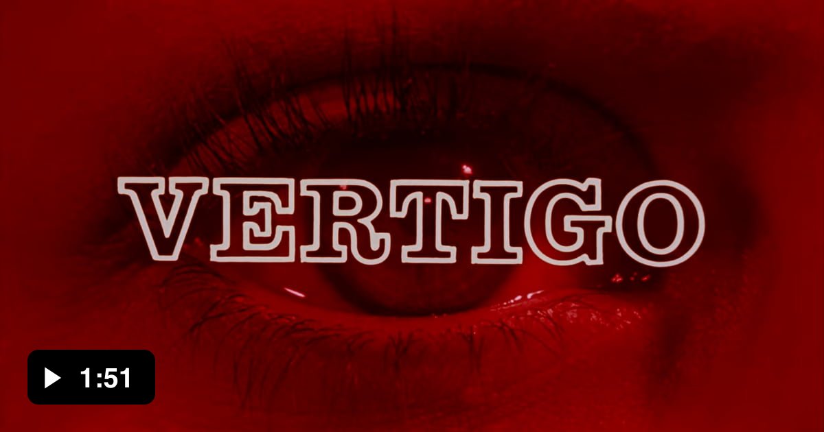 First computer animation in a movie - Vertigo by Alfred Hitchcock from ...