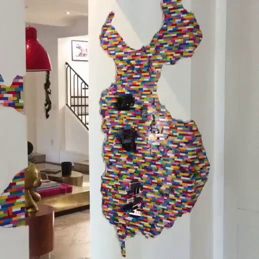 Lego Wall Installation Gag