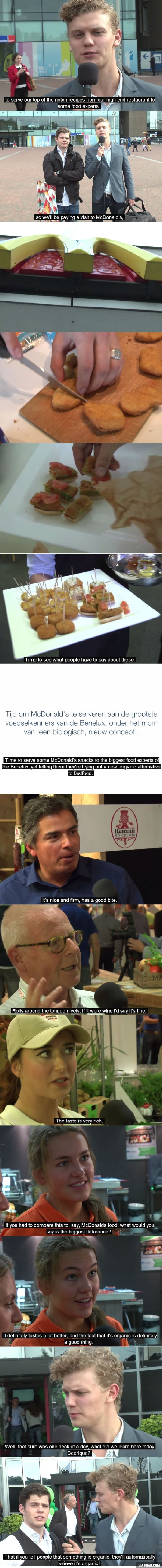 What Happens When You Serve McDonald's Food To Some Food Experts?