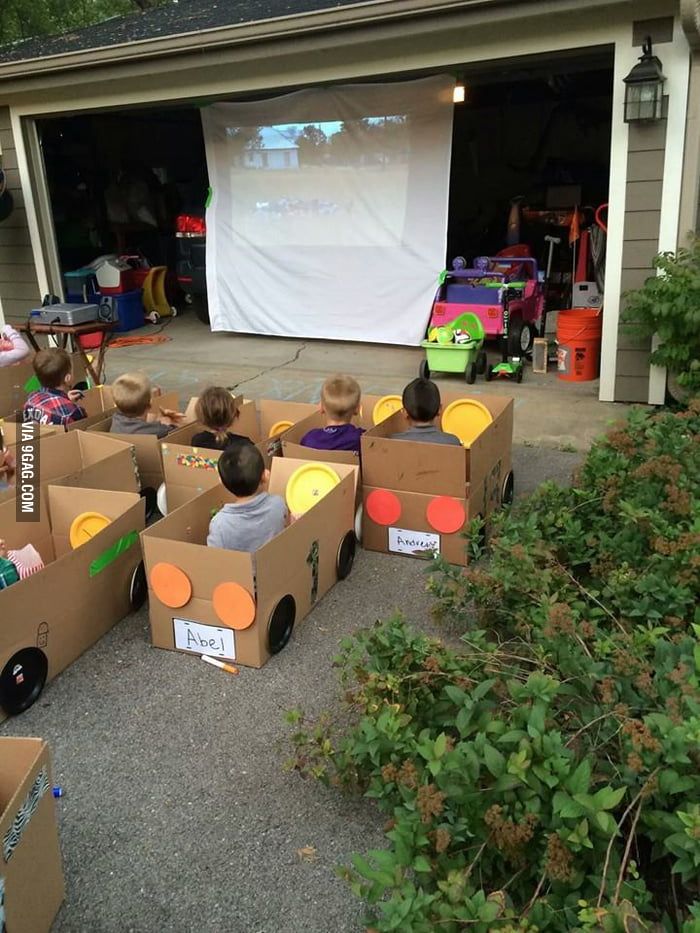 Kids birthday party idea, kids decorate their cars then... - 9GAG