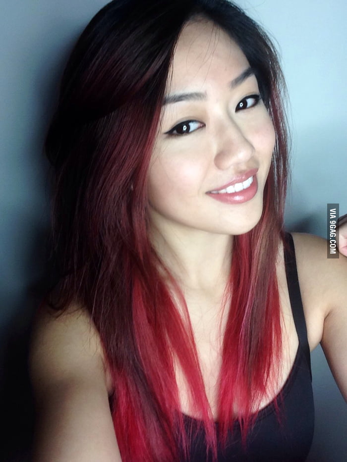 red hair for asian