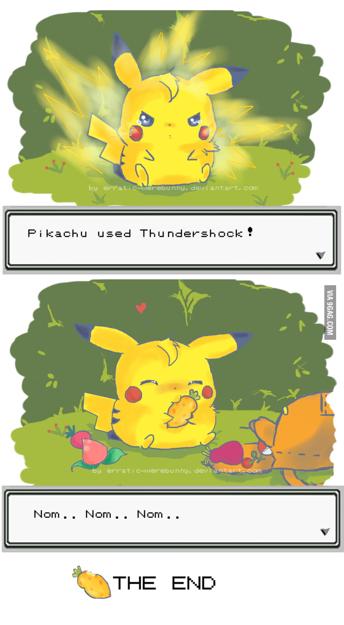 Pikachu got his sitrus berry back! - 9GAG