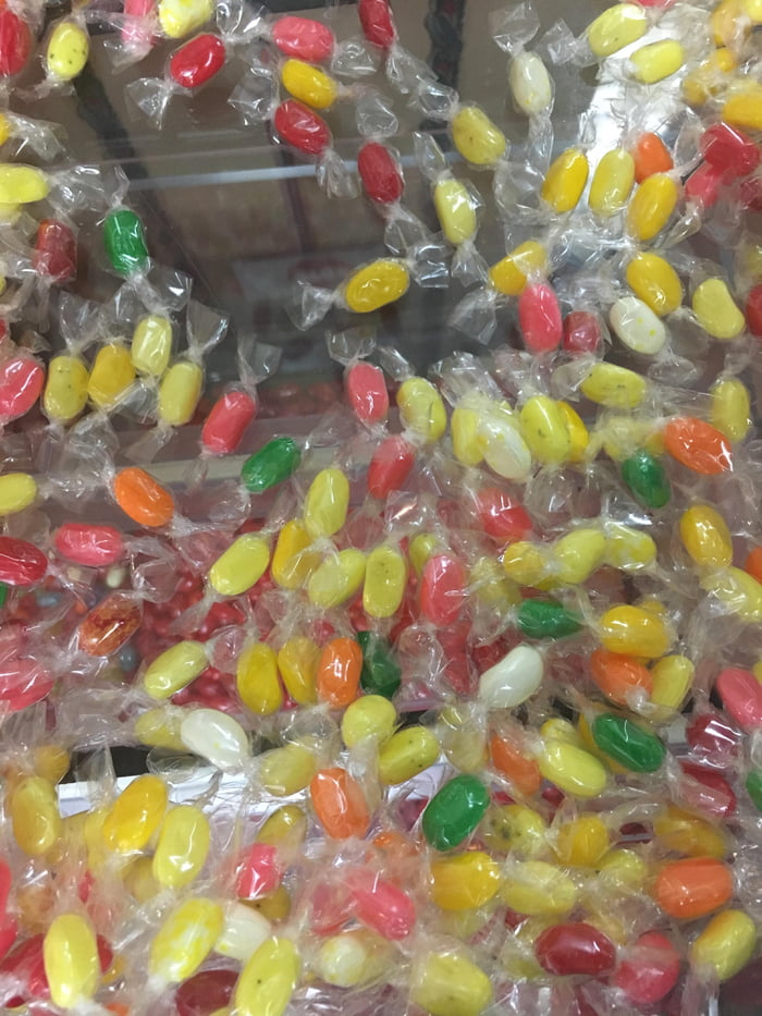 These individually wrapped jelly beans. 9GAG