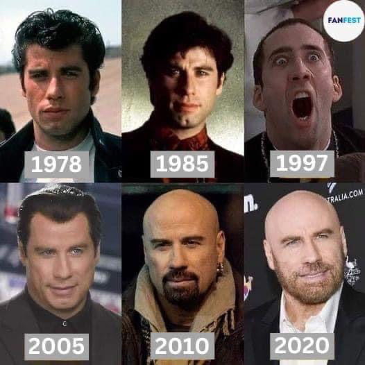 John Travolta through the years! - 9GAG