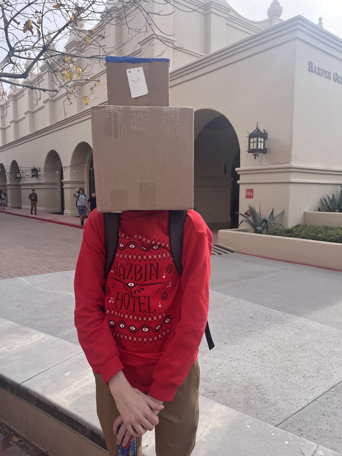 Box head, leader of the cardboard people - 9GAG