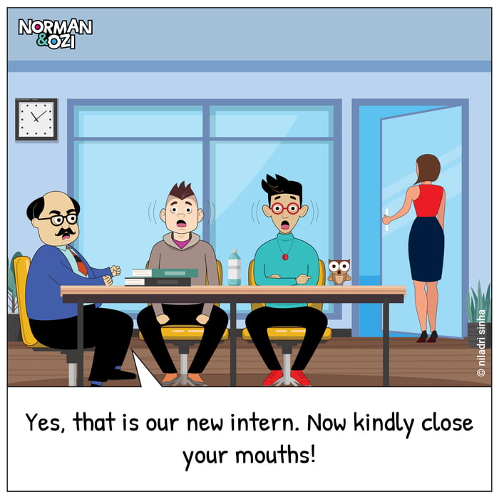 An Attractive Intern Joins the Office - 9GAG