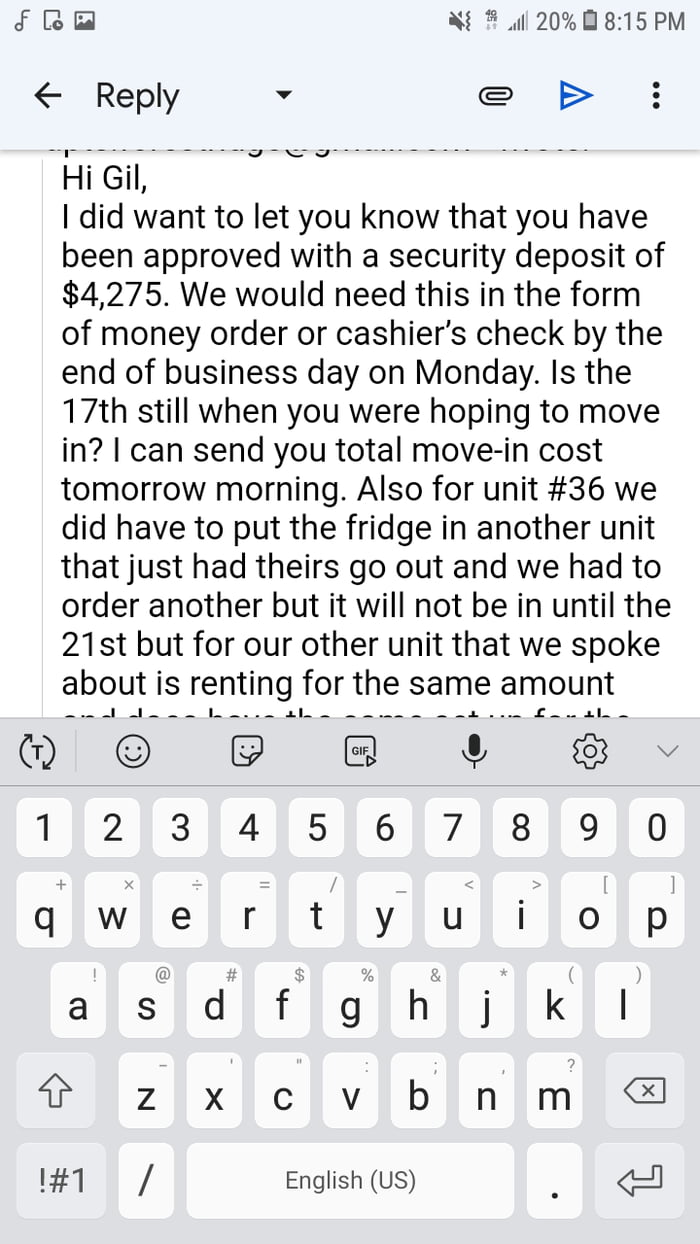 Security deposit for a 2bdrm apt in oregon. 9GAG