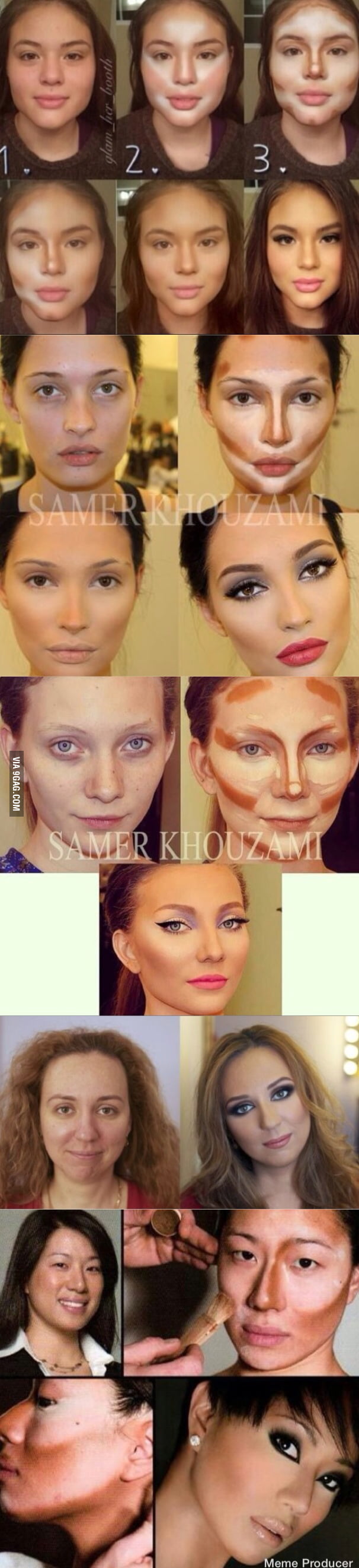 With or without make up, it's a big difference - 9GAG