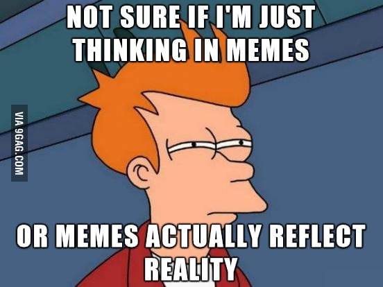 After looking at memes everyday... - 9GAG