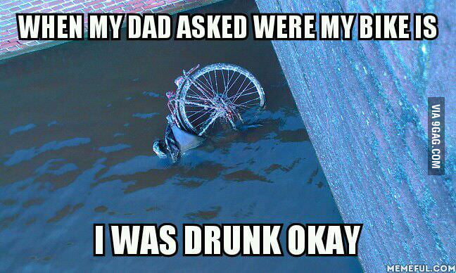 are you allowed to ride a bike drunk