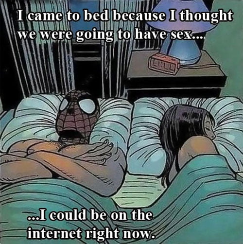 When my girlfriend invites me to bed and then just falls asleep 9GAG