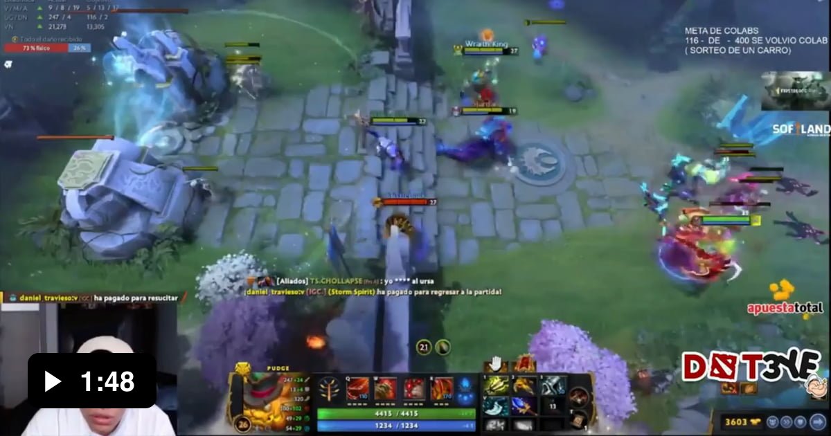 Peruvian Streamer gets his first rampage with Pudge. Subtituled - 9GAG