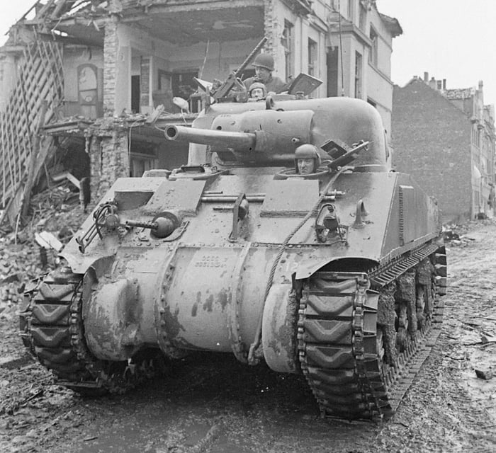 M4 Sherman With The Us 32nd Armored Regiment, 3rd Armored Division In 