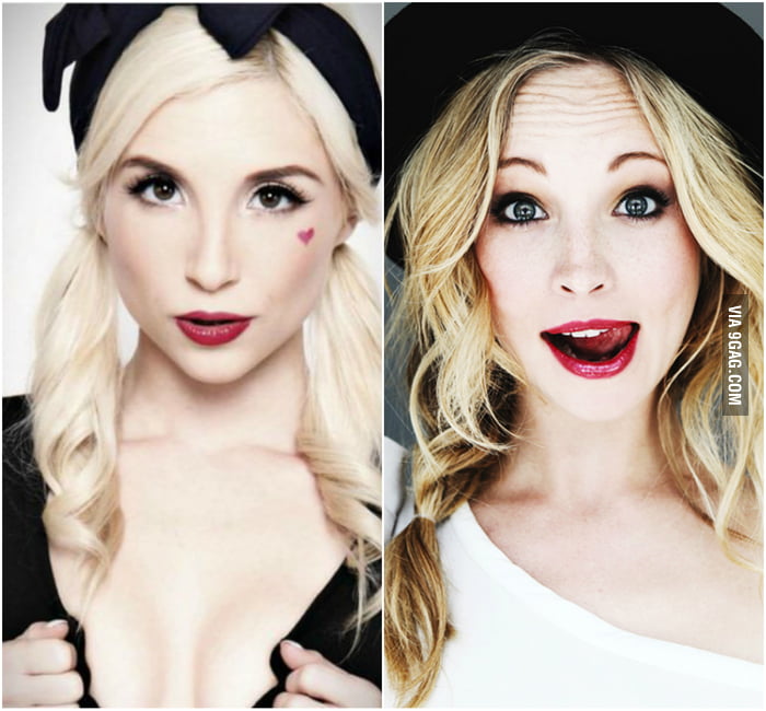 Piper Perri On The Left Candice Accola On The Right You Re Welcome 9gag