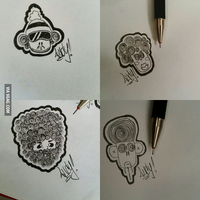 Started drawing little heads this style.. What do you think? - 9GAG