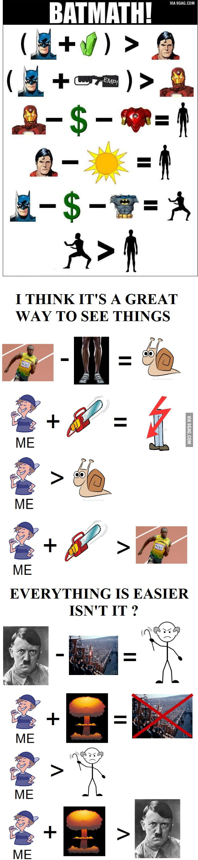 Bade Math Batmath or badmath ? - 9GAG