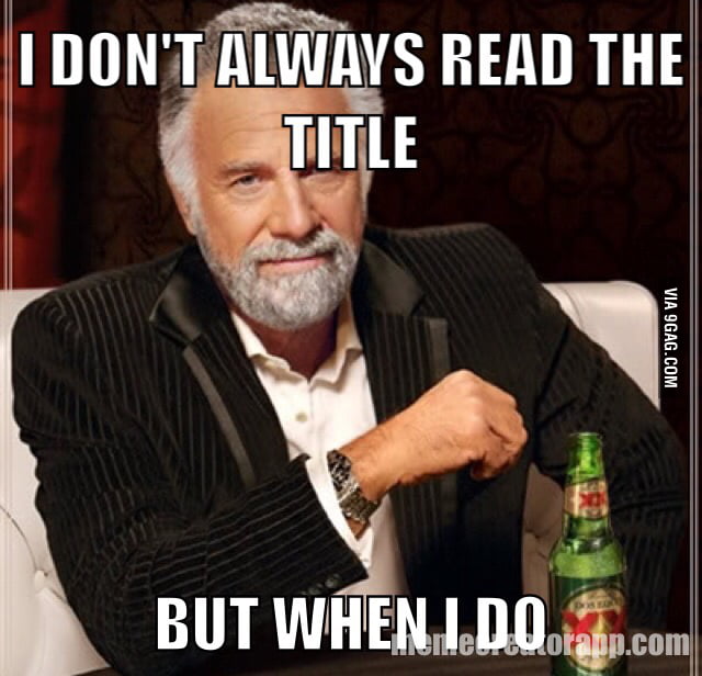 I read it last - 9GAG