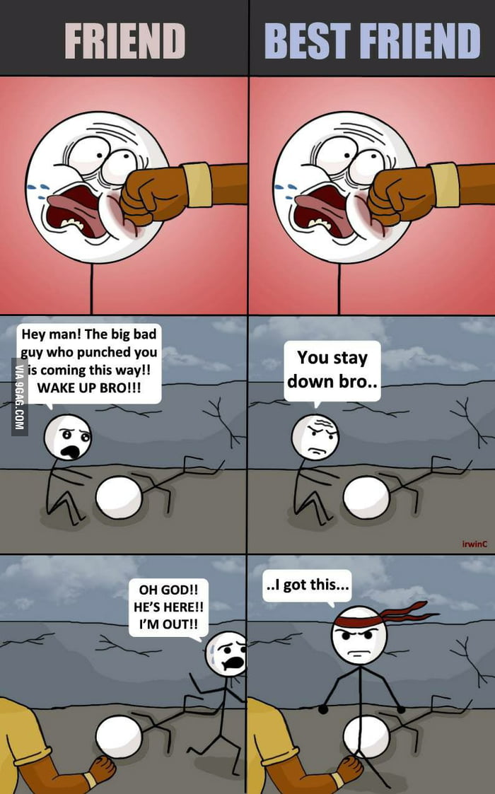 Difference Between Friend And Best Friend 9GAG