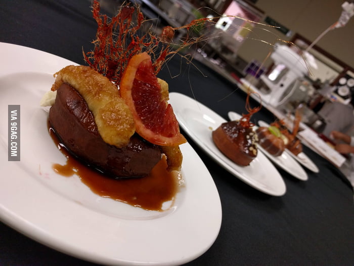 Blood Orange Bananas Foster Doughnut with Banana Mousse Filling 9GAG