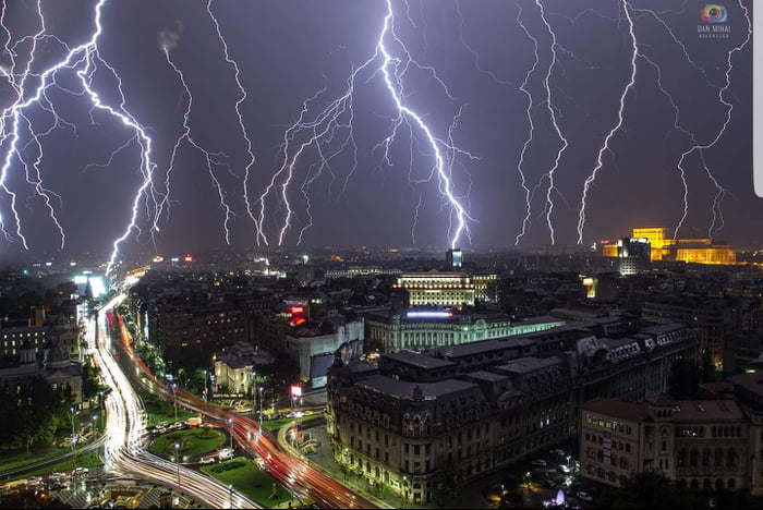 Thunderstorm Bucharest 3rd of september - 9GAG