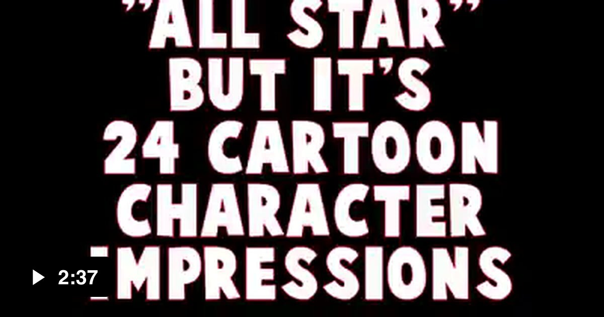 All star but with cartoon impressions - 9GAG
