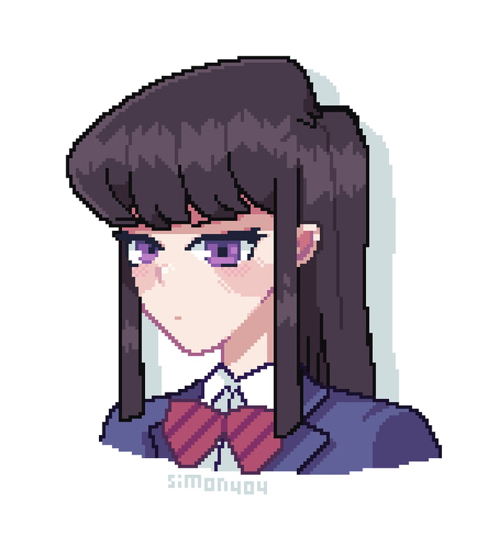 Pixel art Komi-san - 9GAG