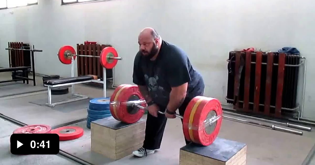 Kyriakos Grizzly training with 140 kg. Imagine this man in a fight, he ...